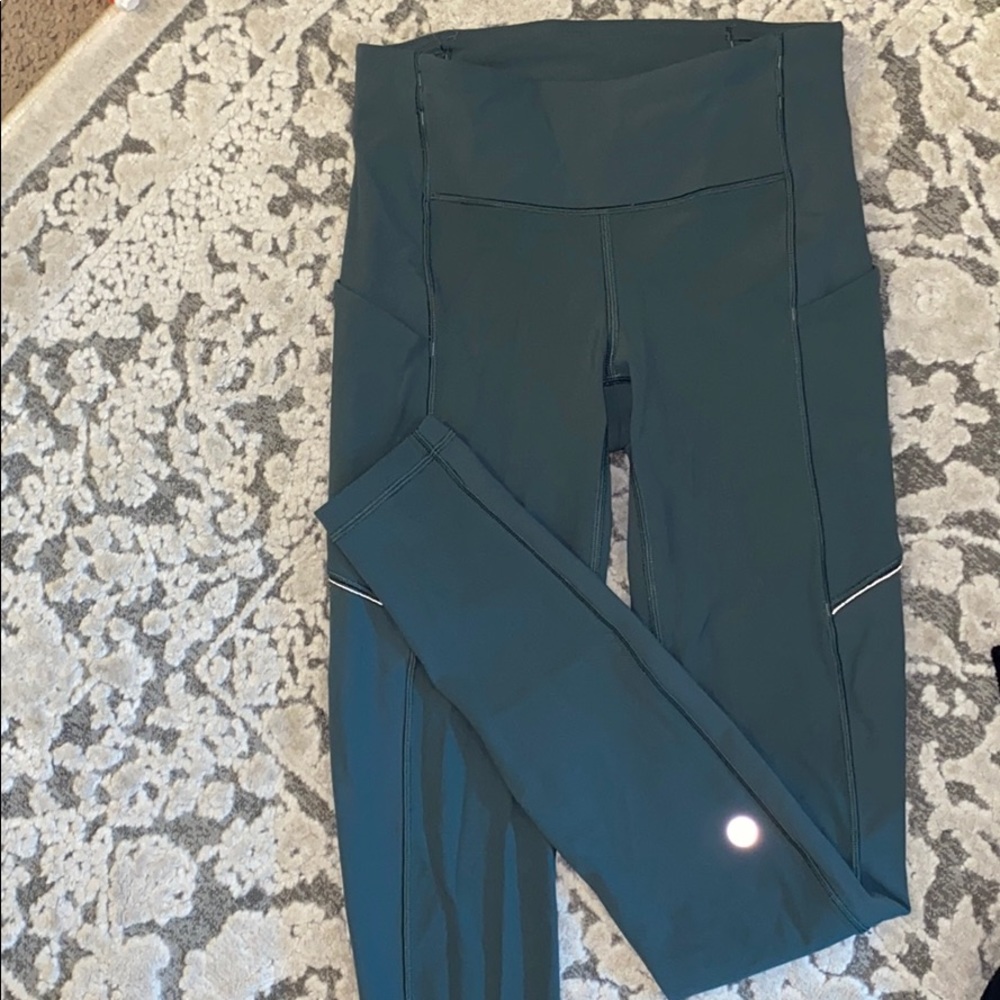 Olive Green Lulu Leggings